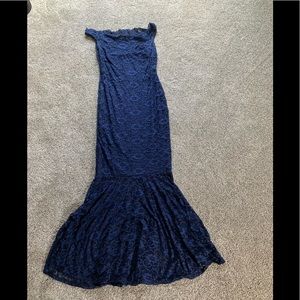 Off Shoulder Lace Gown